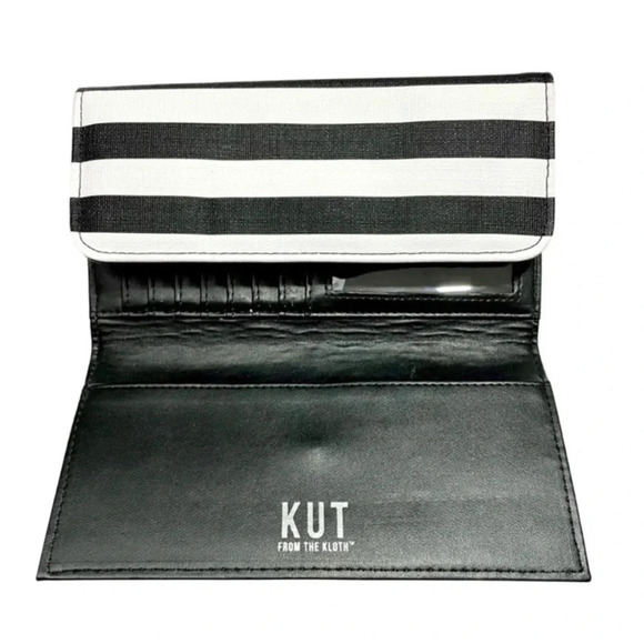NWOT Kut From The Kloth Striped Tri-fold Wallet - Picture 2 of 3